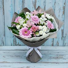 Букет цветов из:  Герберы, Альстромерии и Хризантемы в Уржуме