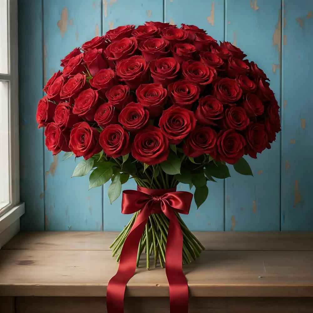 Букет Красные розы Блэк Меджик в Уржуме