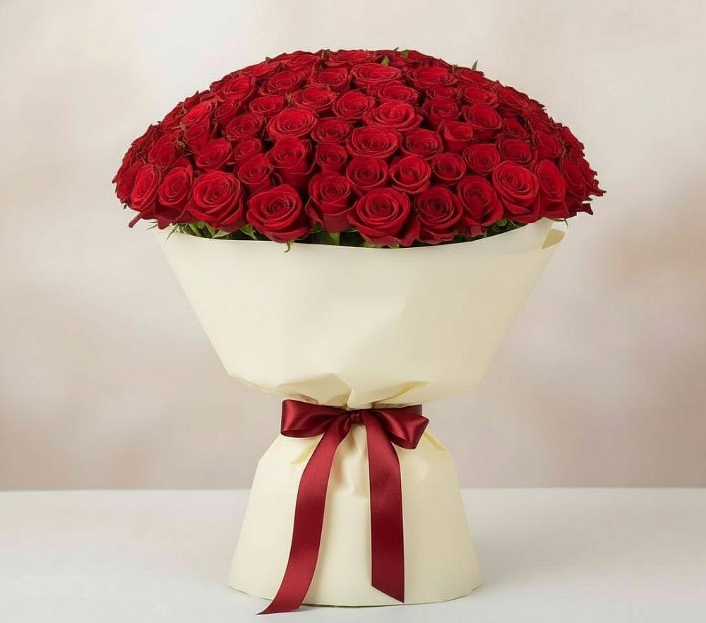 Букет 101 Красная роза Милано в Уржуме
