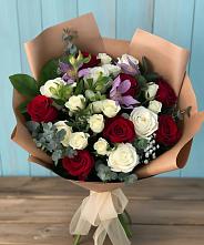 Букет цветов из:  Розы и Альстромерии #REPLACE_PRED# Уржуме