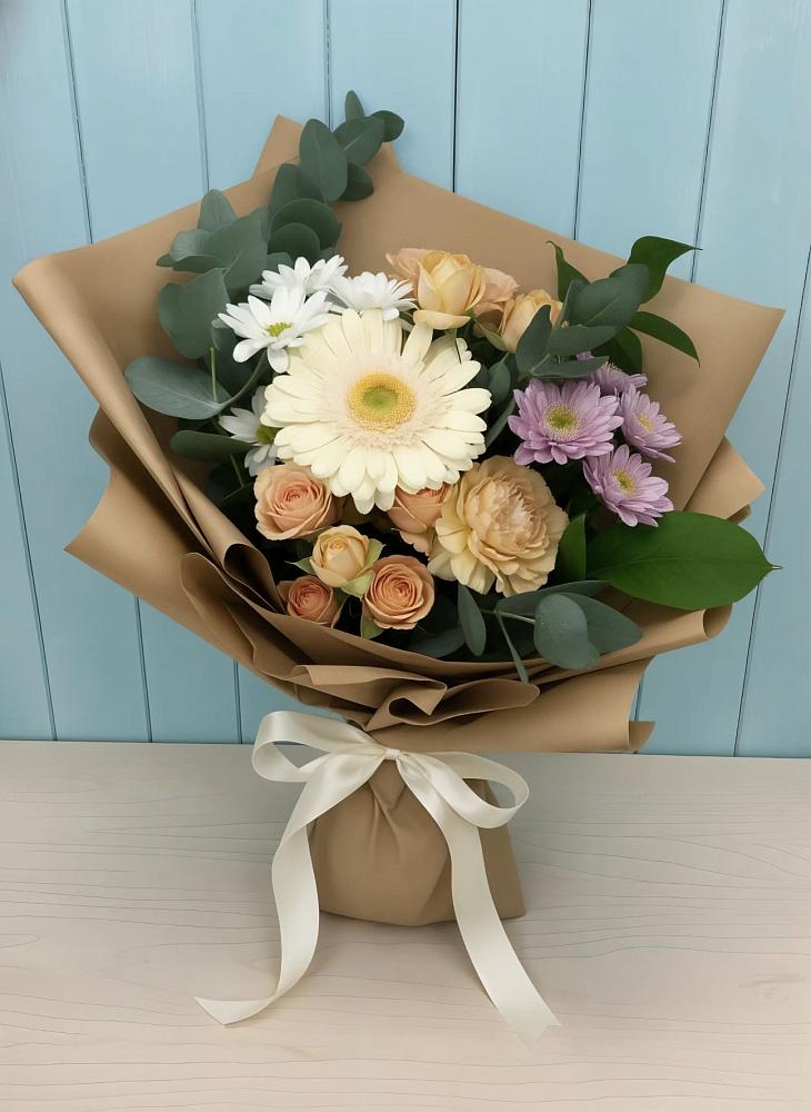 Букет цветов из: Герберы и Хризантемы в Уржуме