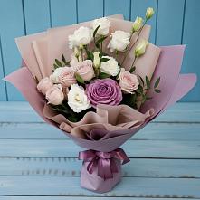 Букет цветов из:  Розы и Лизиантусы #REPLACE_PRED# Уржуме