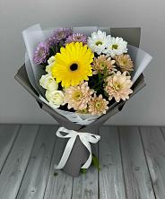 Букет цветов из:  Розы, Герберы и Хризантемы в Уржуме