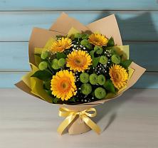 Букет цветов из:  Герберы и Хризантемы в Уржуме