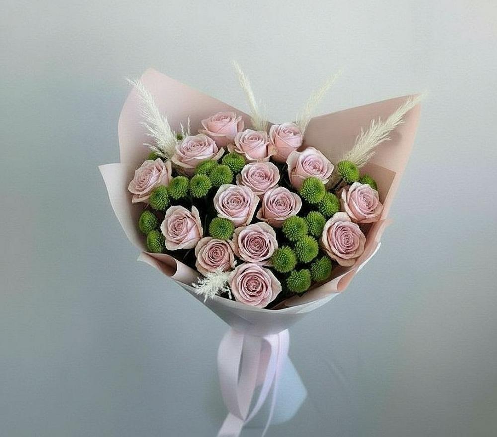 Букет цветов из: Розы и Хризантемы в Уржуме