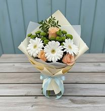 Букет цветов из:  Герберы, Розы и Хризантемы #REPLACE_PRED# Уржуме