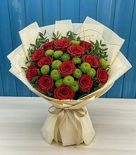Букет цветов из:  Розы и Хризантемы #REPLACE_PRED# Уржуме