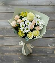 Букет цветов из:  Альстромерии, Розы и Хризантемы в Уржуме
