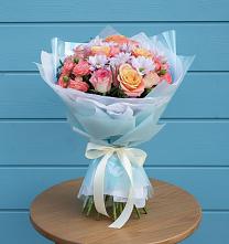 Букет цветов из:  Хризантемы и Розы #REPLACE_PRED# Уржуме