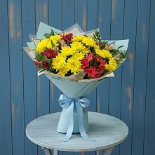 Букет цветов из:  Альстромерии и Хризантемы в Уржуме