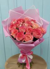 Букет 15 Розовых роз Равель #REPLACE_PRED# Уржуме